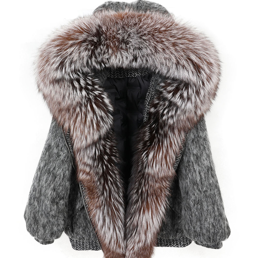 Wool Coat Peacoat - Maomaokong tecido de lã de alta
