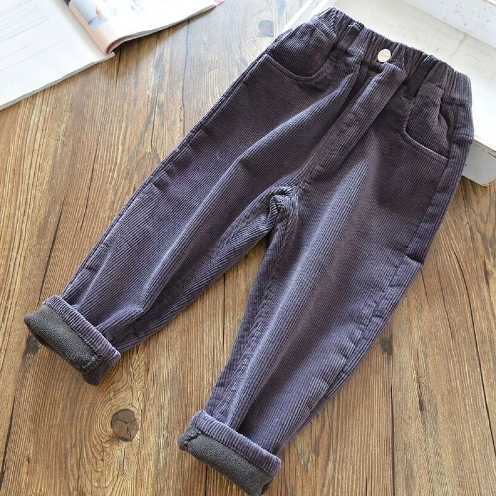 Calças de veludo cotelê com fo - Corduroy Pant Warm avaliação e preço