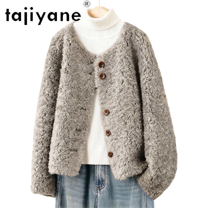 TAJIYANE Casaco Feminino Curto - Wool Coat Peacoat avaliação e preço