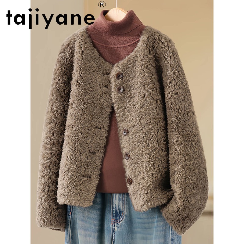 TAJIYANE Casaco Feminino Curto - Wool Coat Peacoat avaliação e preço