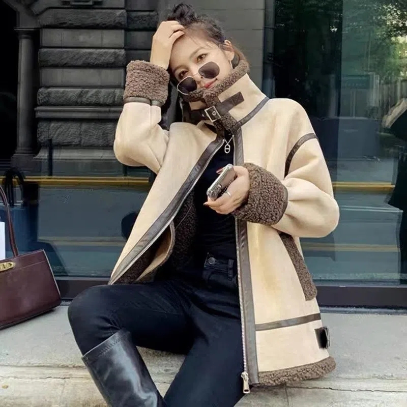 Casaco de pele de cordeiro fem - Wool Coat Peacoat avaliação e preço