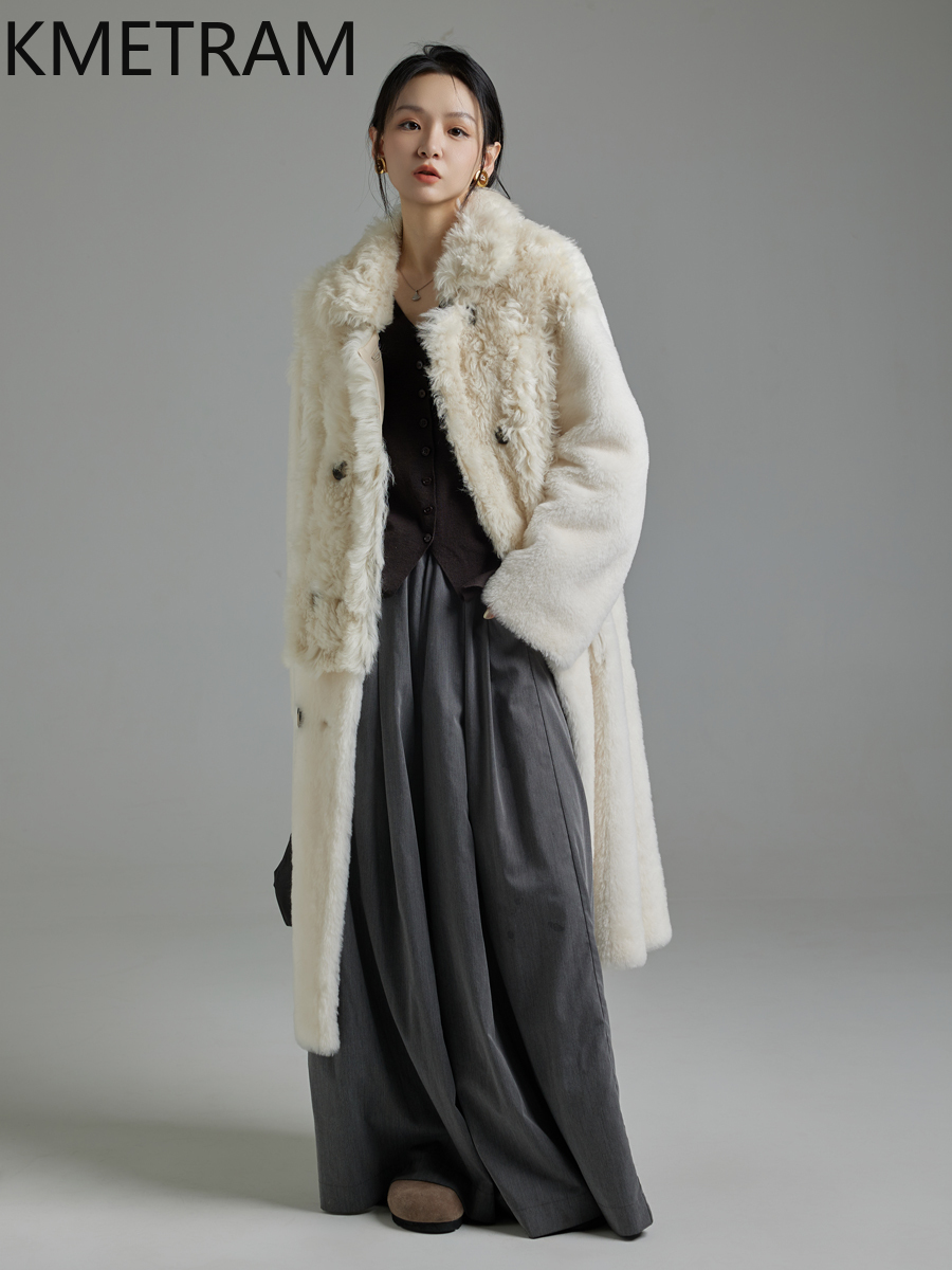 Kmram 100% natural toscana ou  - Wool Coat Peacoat avaliação e preço